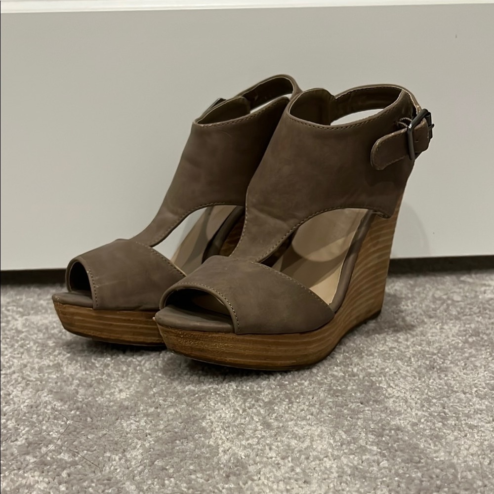 London Rag Wedge Heels